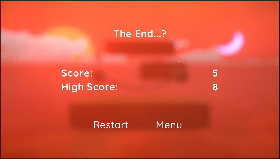 end screen of the game