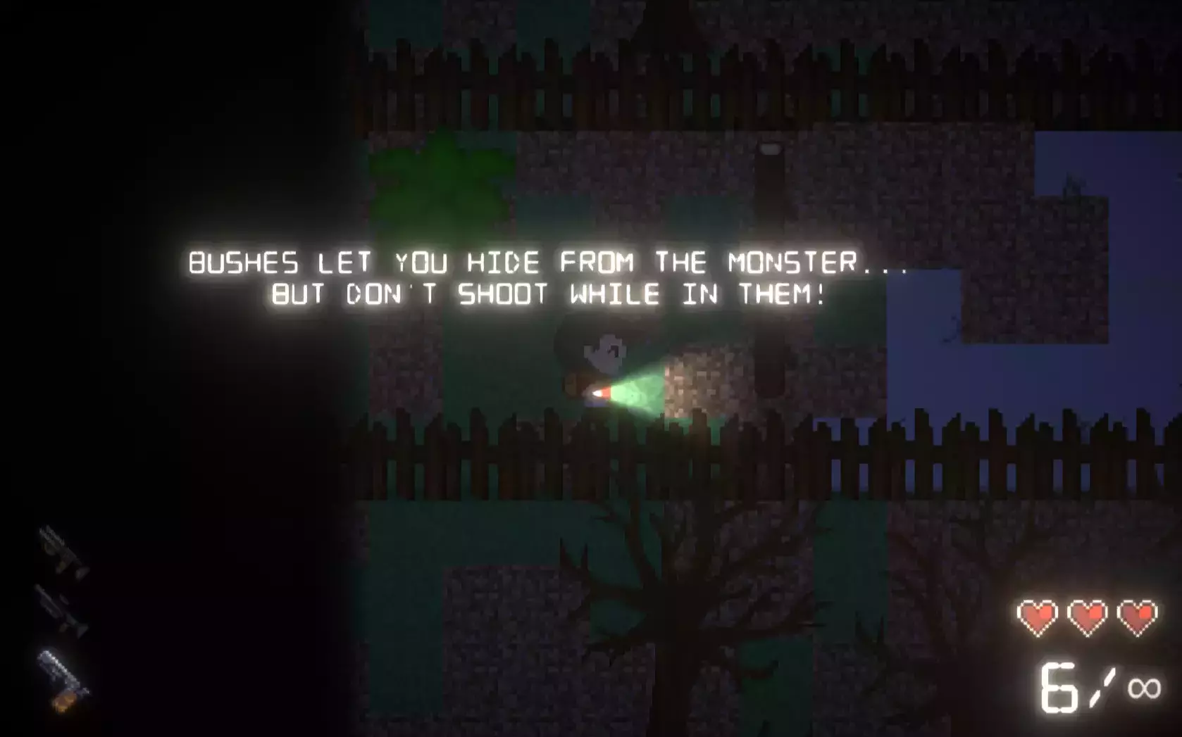 screenshot of the game (tutorial)